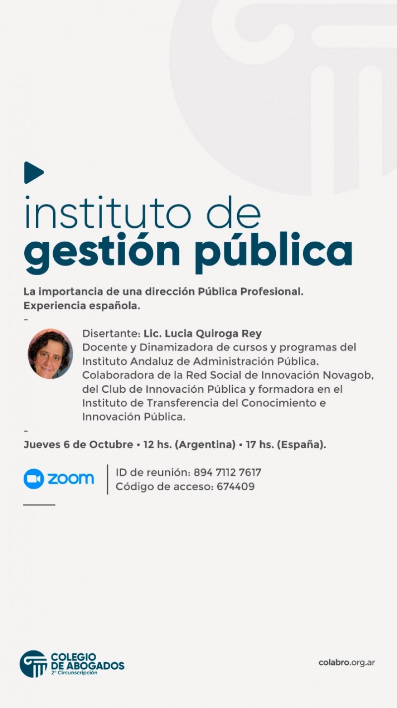 La importancia de una dirección Pública Profesional. Experiencia española - 06/10/2022